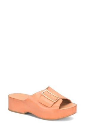 Kork-ease York Platform Slide Sandal in Orange Leather at Nordstrom Rack, Size 9