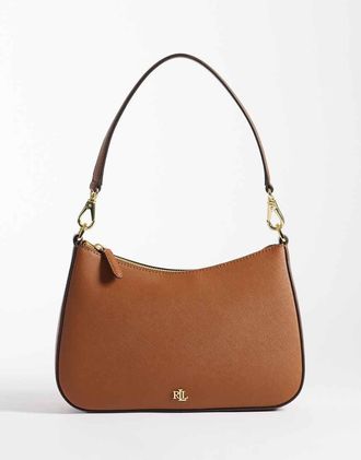 Ralph Lauren Danni - Borsa da spalla color cuoio-Marrone