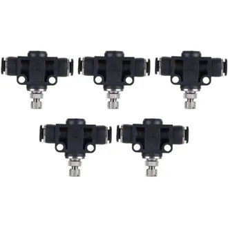 OEM Accessori Per Il Collegamento Di Valvole Pneumatiche A Gas In Pvc Resistenti Alla Compressione, In 5 Pezzi, Diametro 6 Mm