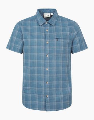 Mountain Warehouse Mens Mountain Warehouse Mens Holiday Cotton Shirt - Navy - Size: 48/Regular