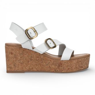 Blowfish Womens White Wedge Strappy Espadrille Heel Sandals - Ali Micro Fibre - Size EU 40