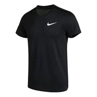 Nike Df Superset Top Ss Athleisure Casual Sports Running Round Neck Short Sleeve Black CZ1220-010