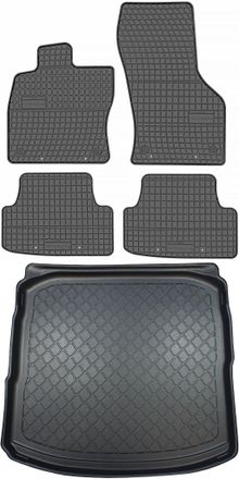 OEM Juego De Alfombrillas De Goma Para Coche Y Alfombrilla Para Maletero Para Audi A3 Iii 8v Sed&aacute;n (09.2013-03.2020)