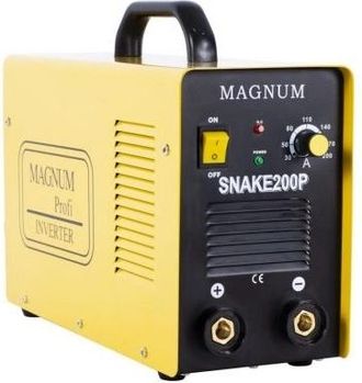 Magnum Soldadora Inverter Magnum Snake 200p 200a, Ideal Para Trabajos De Soldadura En Acero Y Aluminio, Potencia De 200a, Dise&ntilde;o Compacto, Eficiente, Incluye