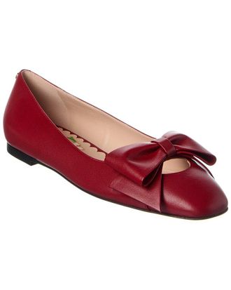 Valentino Bowow Leather Ballet Flat