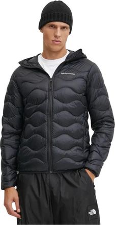 Peak Performance Helium Down Hood Jacket - Heren - Ski Jassen - Zwart - L - Fitness