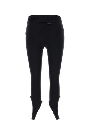 Courr&egrave;ges Zwarte Rekbare Nylon Leggings