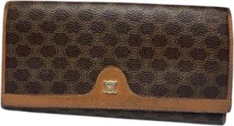 Celine Pre-owned Leren Portemonnee - Dames - Vintage Accessoires - Bruin - ONE Size - Leer - Vintage