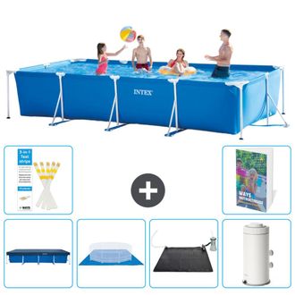 Intex Piscina Con Estructura Rectangular - 450x220x84 Cm - 7-piezas S92