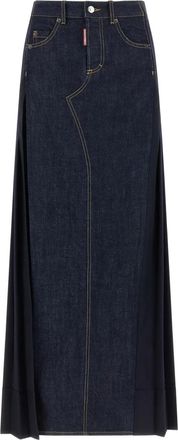 Dsquared2 Gonna plissettata - Blu