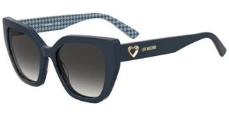 Love Moschino MOL098/S S6F/9O Womens Sunglasses Blue Size 54