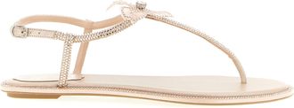 Rene Caovilla Multicolor Glass Flat Womens Sandals