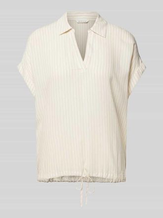 Tom Tailor Blusenshirt mit Tunnelzug am Bund in Beige, Größe 38