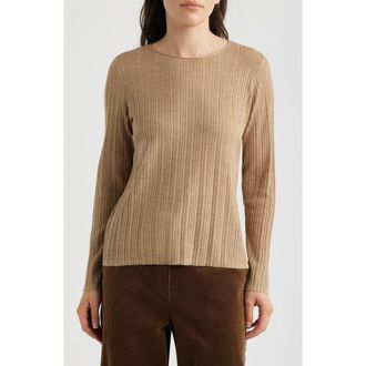 Eileen Fisher Merino Wool Sweater in Biscuit at Nordstrom, Size Xx-Small