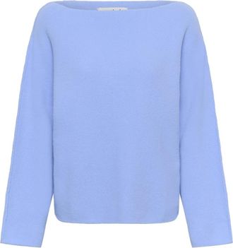 Soaked In Luxury Rondgebreide trui - Dames - Ronde hals truien - Blauw - L - Truien & Vesten