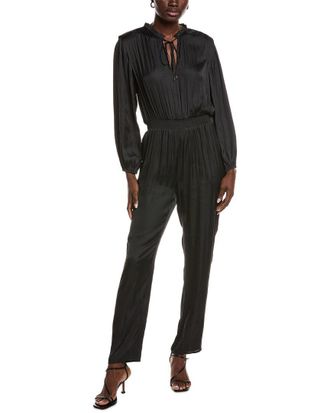 Maje Tie Neck Jumpsuit