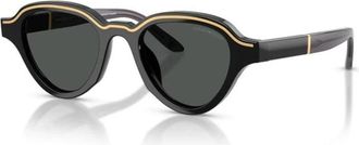 Emporio Armani Zonnebril - Heren - Zonnebrillen - Zwart - 47 MM - Accessoires