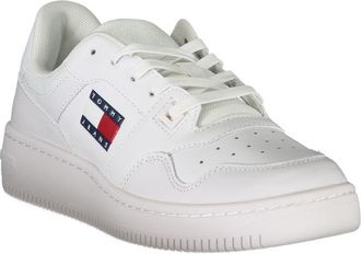Tommy Hilfiger Logo Leather Sneaker - White