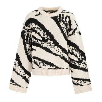 Biba Damestrui met zebraprint (Beige/Zwart)