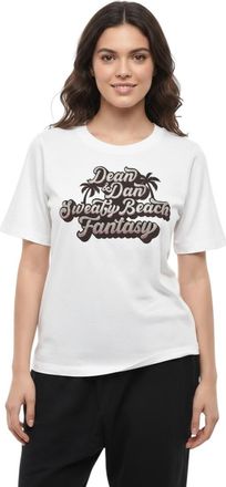 Dsquared2 White Graphic Crew Neck T-Shirt