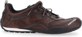 Balenciaga Brown Radar Logo Sneakers