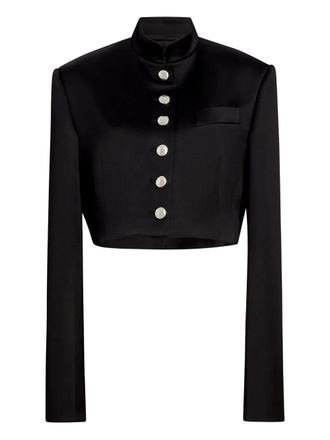 Khaite Samuelson button jacket - women - Viscose - 6 - Black