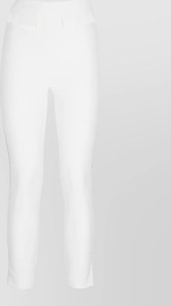 Elisabetta Franchi high waist cropped trousers front flap pockets