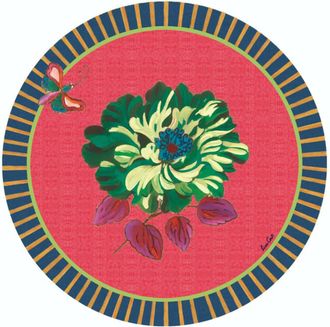 Lisa Corti Wild Rose Placemat In Geranium