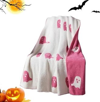 OEM Mantas De Halloween De Winysin Y Mantas Blancas De Halloween, Chales Y Mantas Con Estampado De Cupcakes, Mantas De Franela Extrasuaves