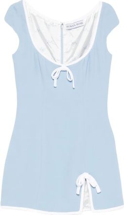 Rowen Rose Abito corto con fiocco - Blu