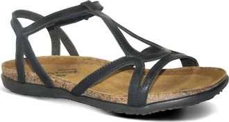 Naot Womens Dorith Sandals In Black Raven Leather