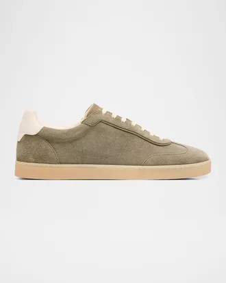 Brunello Cucinelli Men & apos;s Suede T-Toe Low-Top Sneakers