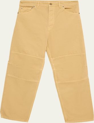 Burberry Mens Corban Paneled Canvas Workwear Trousers