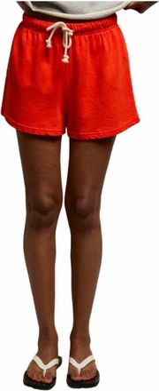 perfectwhitetee Layla Shorts In Tomato