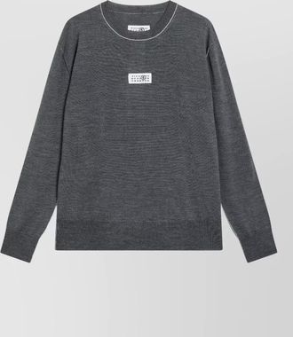 Maison Margiela crew neck long sleeve knit sweater