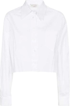 Ermanno Scervino embroidered-logo cotton shirt - women - Cotton - 38 - White