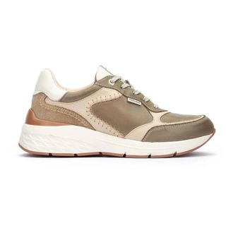 Pikolinos Schoenen, Dames, Groen, 40 EU, Leer, Groene Damessneaker - Cuenca