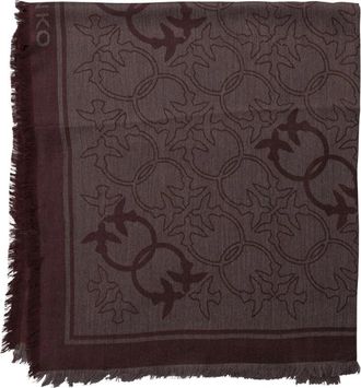 Pinko Bordeaux Sjaal Elegante Stijl - Dames - Sjaals - Bruin - ONE Size - Polyester - Accessoires