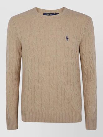 Polo Ralph Lauren cable knit crew neck pullover sweater