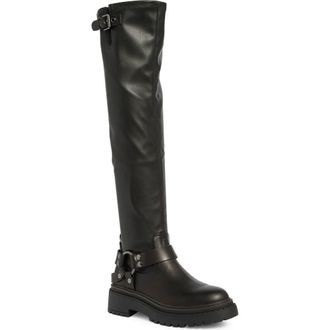 Steve Madden Lawful Harness Over-the-Knee Boot in Black at Nordstrom Rack, Size 8.5