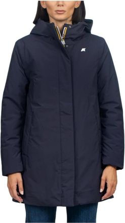 K-Way Sophie Soft Touch Marmotta - Dames - Winterjassen - Blauw - 2XL - Polyester - Jassen