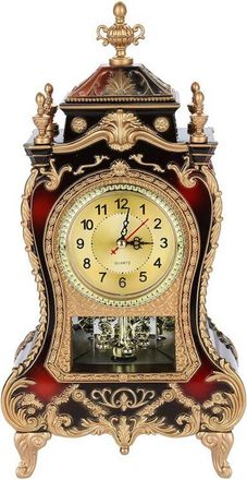 OEM Reloj De Mesa De Pl&aacute;stico Estilo Vintage, Despertador Decorativo Antiguo Para El Hogar O El Hotel (marr&oacute;n Rojizo)