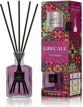 Trade Shop Trade Shop - Maxi Diffusore Ambiente Cubo Con Bastoncini Fragranza Grecale Orchidea 250 Ml