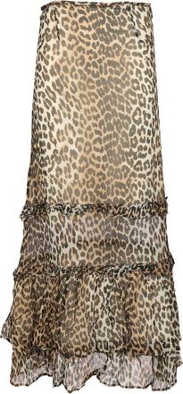 Ganni Long Chiffon Skirt