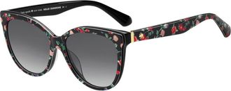 Kate Spade New York daeshas 56mm gradient cat eye sunglasses in Black/gold at Nordstrom
