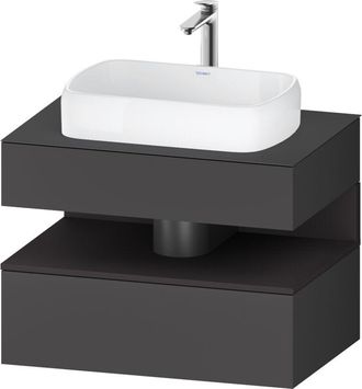 Duravit Duravit - Qatego Consola Mueble Bajo Lavabo, 1 Extra&iacute;ble, 1 Caj&oacute;n