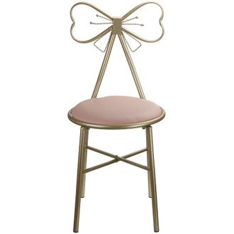 OEM Taburete De Maquillaje De 79,5 Cm Para Dormitorio Y Ba&ntilde;o, M&aacute;x. 150 Kg, Piel Sint&eacute;tica Rosa