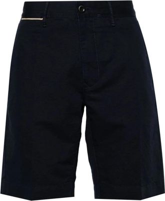Incotex Regular Fit Bermuda Shorts - Heren - Korte Broeken - Blauw - W32 - Katoen - Korte Broeken