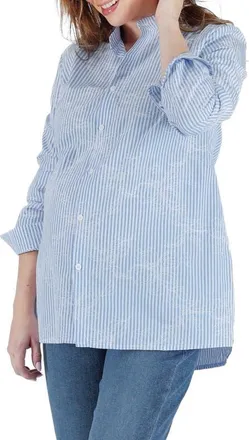 Cache Coeur Camille Pregnancy shirt in Blue at Nordstrom, Size X-Small