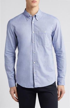 BOSS Roan Solid Button-Down Shirt in Open Bu at Nordstrom Rack, Size X-Large